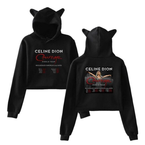 Celine Dion Cropped Hoodie #4