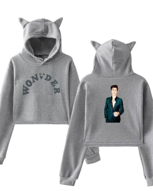 Shawn Mendes Wonder Cropped Hoodie #1