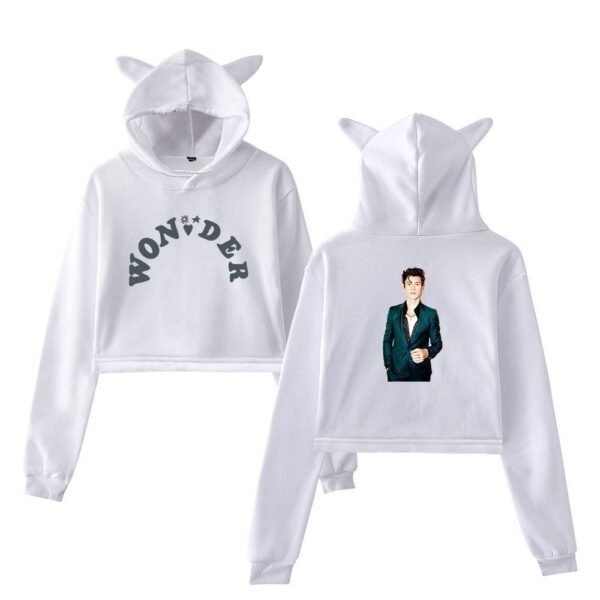Shawn Mendes Wonder Cropped Hoodie #1 - Image 3